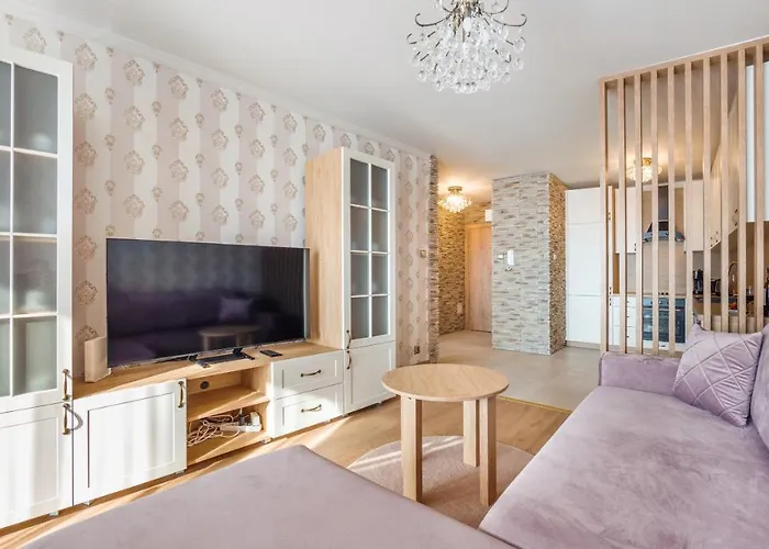 Apartament Z 1 Sypialnią Retro Deluxe 60 F Perłowa Przystań - Kołobrzeg